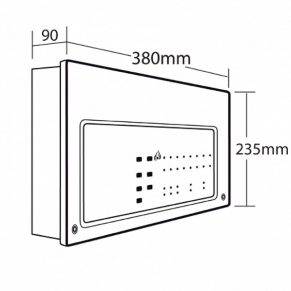 CTEC XFP Addressable Single Loop 16 Zone Panel 